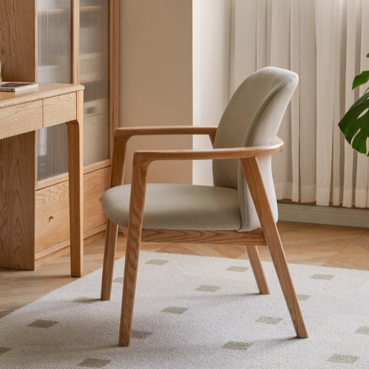 Technology cloth Chair Oak solid wood*