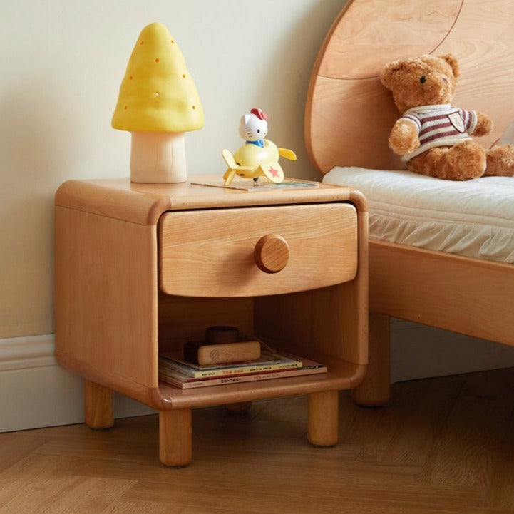 Kids nightstand Beech solid wood"