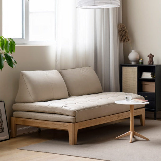 Sleeper sofa Oak solid wood technology fabric"