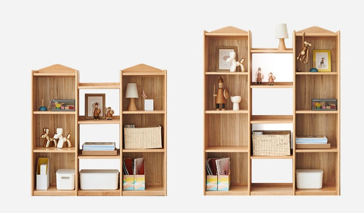 Beech solid wood combination Bookshelf, Cabinet*