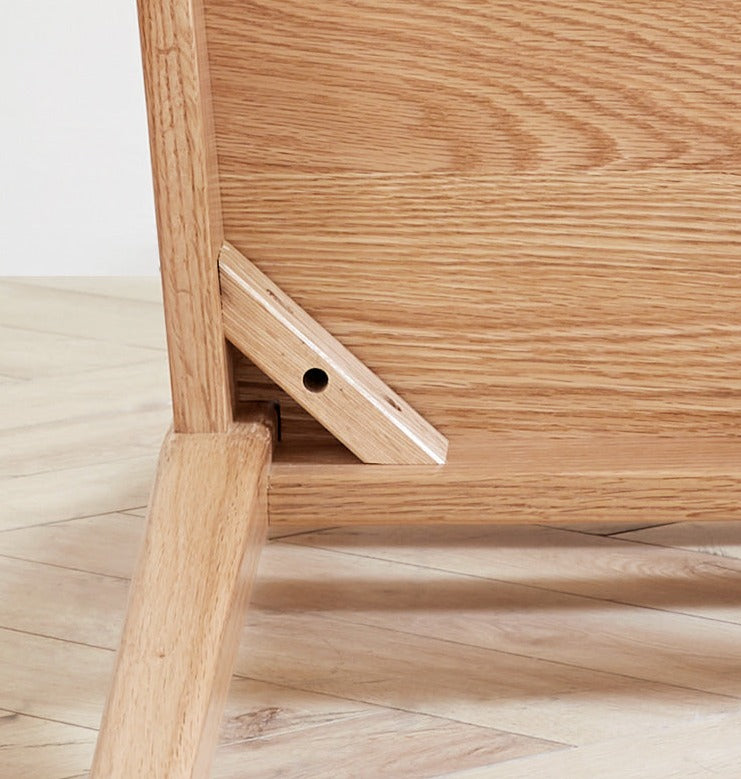 2 pcs set-Dining Chair Oak solid wood-