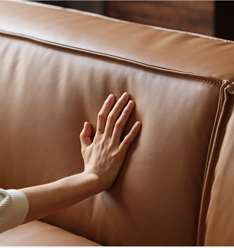 First Layer Cowhide Leather Sofa