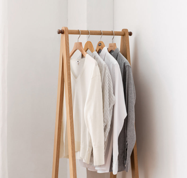 Сlothes hangers rack +Woven basket
