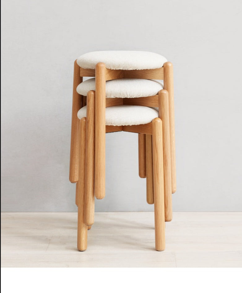 Oak solid wood Makeup stool Beech"