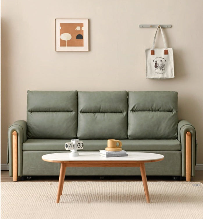 Fabric Sleeper sofa Ash solid wood