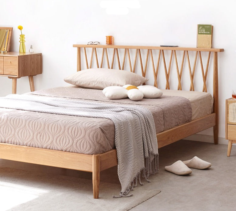 Windsor bed oak solid wood