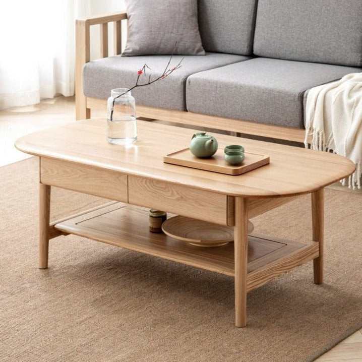 Coffee table Ash solid wood"