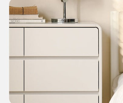 Ash solid wood Cream style chest of drawers)