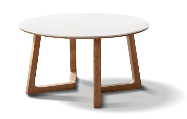 Round coffee tabler Oak solid wood"