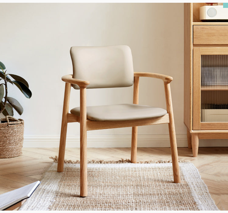 Oak solid wood leisure armchair*