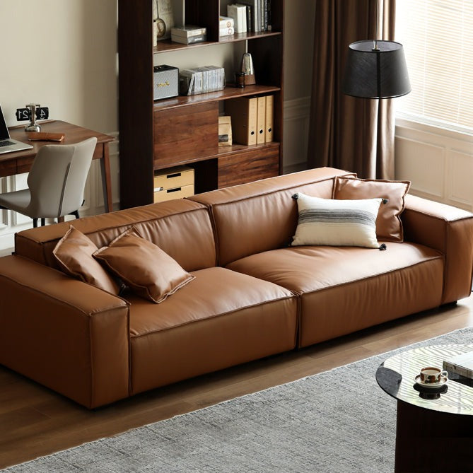 First Layer Cowhide Leather Sofa)