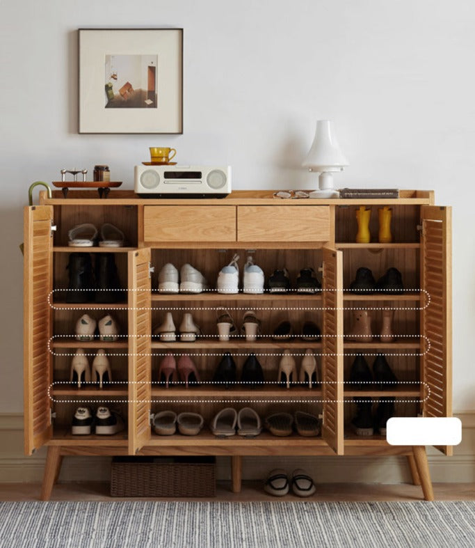 Shoe Cabinet oak solid wood