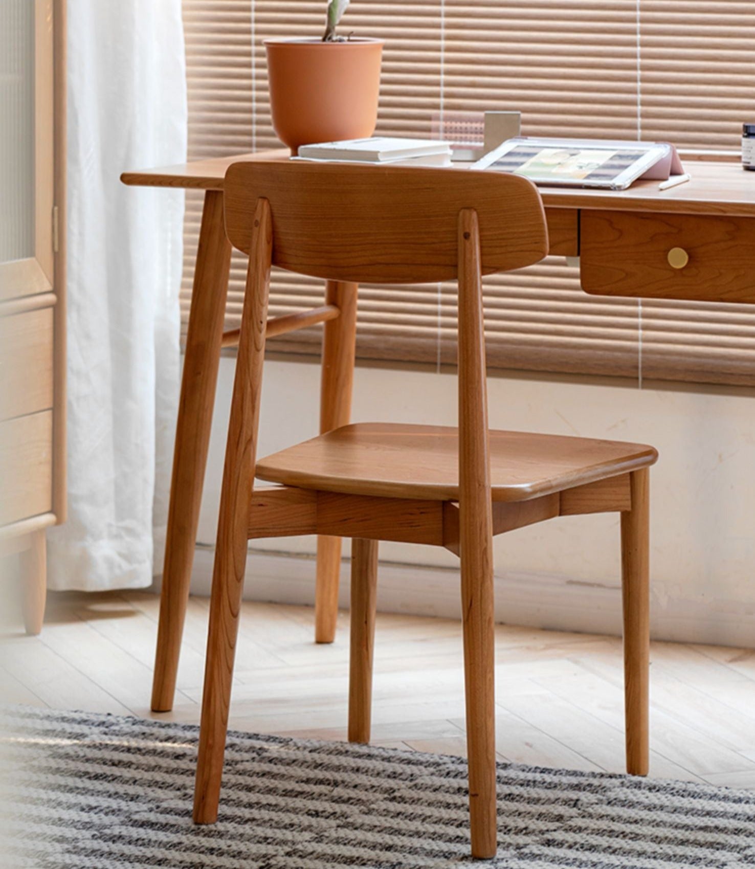 2 pcs set-Chair Precious warm cherry wood-