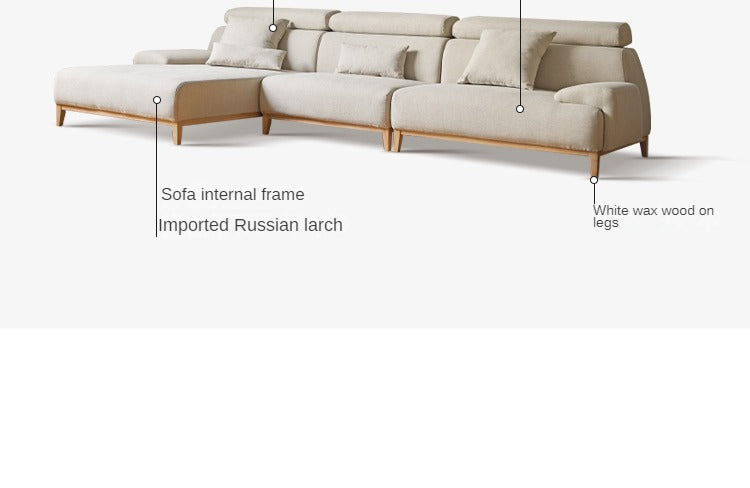 Corner fabric sofa"